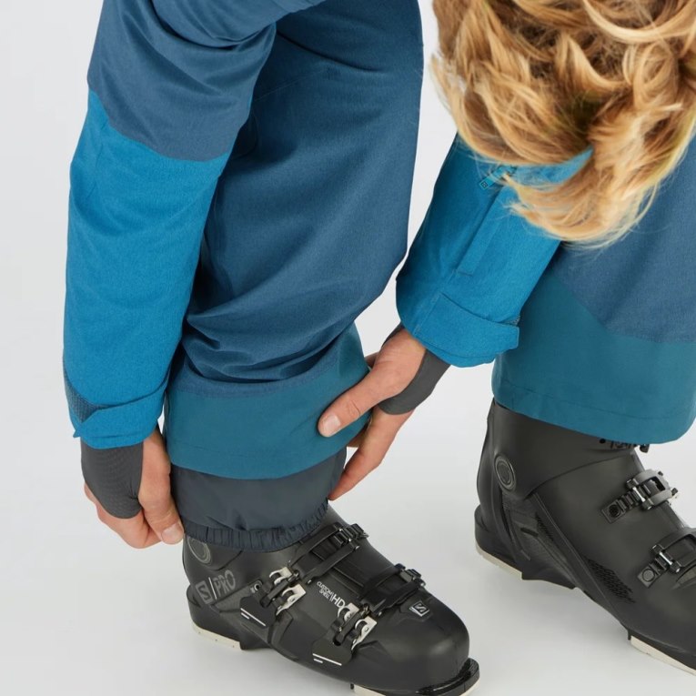 Salomon Untracked Men's Ski Pants Turquoise | CA 18W90